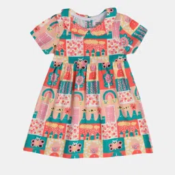 MINIKLUB Multi New Born And Baby Girls Short Sleeve Dress image 5