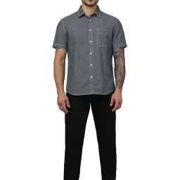 celio celio* Black Straight Fit Lightly Washed Jeans image 5