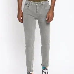 Lee Grey Narrow Fit Lightly Washed Jeans-image-46