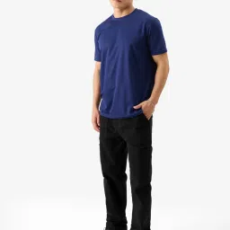 The Souled Store Black Regular Fit Cargo Jeans image 5