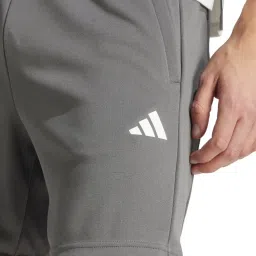 Adidas Grey Regular Fit Sports Shorts image 5