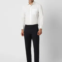 Van Heusen Black Slim Fit Checks Trousers image 5