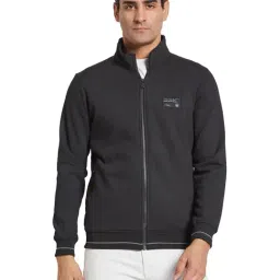 Octave Black Regular Fit Solid Sweatshirt-picture-37