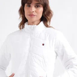 Iconic White Quilted Jacket image 5