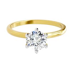 Sparkles 14k (585) Yellow Gold Lab Grown Diamond Rings-picture-8