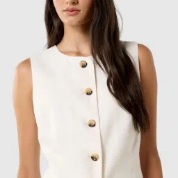 Forever New Pip High Neck Waistcoat image 5