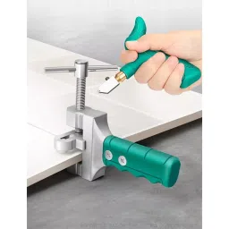 uptodateprouducts Handheld Glass & Tile Cutter Set Alloy Steel Blade for Manual Scoring And Snapping image 4