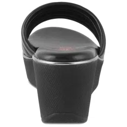 Tresmode Women's Black Casual Wedges image 5