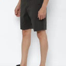 American Eagle Grey Cotton Regular Fit Shorts image 3