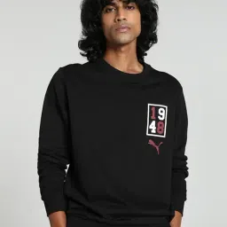 Puma Z Black Cotton Regular Fit Printed Sweatshirt-picture-39
