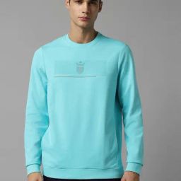 Louis Philippe Blue Regular Fit Printed Sweatshirt-picture-17