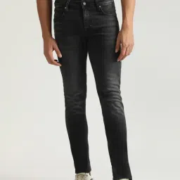 Antony Morato Black Cotton Super Skinny Fit Jeans-image-91