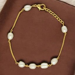 Sri Jagdamba Pearls The Trinklet White Pearl Charms Bracelets-picture-41