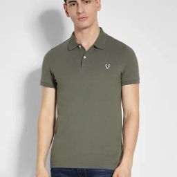 American Eagle Green Cotton Slim fit Solid Shirt-picture-14