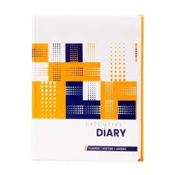 PAPERLLA Goal Setting & Daily Appointments Notebook A4 240 Pages Faux Leather Cover Yellow, C02606-picture-13