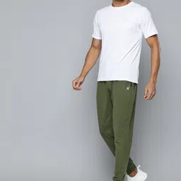 HRX by Hrithik Roshan Men Solid Terry Casual Joggers image 4