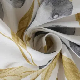 Maspar Yellow Cotton Printed 200 TC Double Flat Bedsheet with 2 Pillow Covers image 5