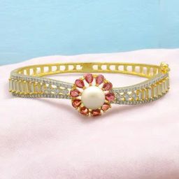 Sri Jagdamba Pearls Princess White Pearl Charms Bracelets-picture-40