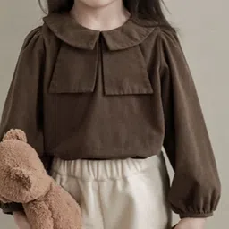 LULU & SKY Cotton Peter Pan Collar Regular Top image 2