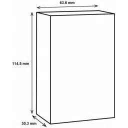 RS PRO Silver Die Cast Aluminium Enclosure Silver Lid 114.5 x 63.6 x 30.3 mm image 5