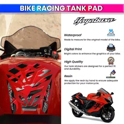 amiciauto Amici Auto 3D Tank Pad Protector UV Protected For Suzuki Hayabusa GSX1300R Gen 3 Multicolour image 2