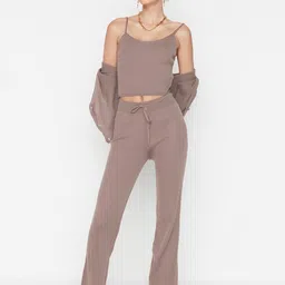 Trendyol V-Neck Top & Trousers image 3