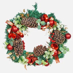 Little Surprise Box LLP Bells & Heavy Fillers Artificial Christmas Wreath For Door Wall-picture-7