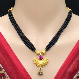 COLOUR OUR DREAMS Women Gold Mangalsutra-picture-10