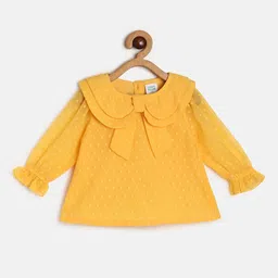 MINI KLUB Girls Tie-Up Neck Cotton Top-image-69