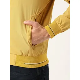 Monte Carlo Typography Printed Mock Collar Bomber Jacket image 2