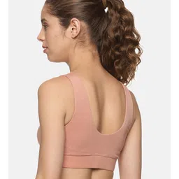 &Circus Modal Solid Maternity Bra With Nursing Access - Peach image 3