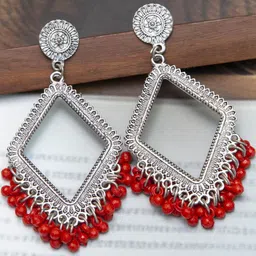 Creative Frogs Red Alloy Earrings-picture-15