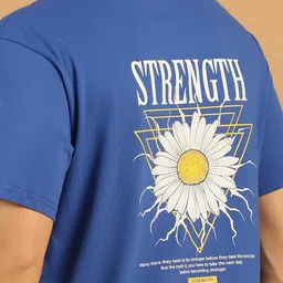 grage Oversized Graphic Blue T-Shirt image 2