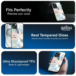 QRIOH Conversational Printed iPhone 16 Plus Back Case Mobile Accessories image 3