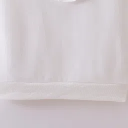 Mark & Mia Cotton Full Sleeves Tops & Joggers Set With Floral Applique & Frill Detailing - Pink & White image 4