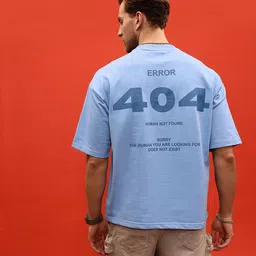 glitchez Witty Wear Printed Drop-Shoulder Short Sleeves Terry Oversized Sweatshirt image 4