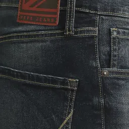 Pepe Jeans Dark Indigo Blue Cotton Regular Fit Jeans image 5