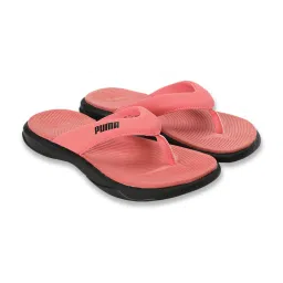 Puma Women's Peach Frost & Black Royalcat Softride Lumina Women's Flip Flops image 5