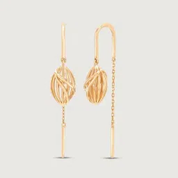 Mia by Tanishq 14k (585) Yellow Gold Earrings for Women image 4