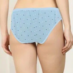 AROUSY Pink & Blue Printed Bikini Panties - Pack Of 6 image 5