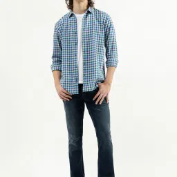 United Colors of Benetton Blue Regular Fit Lightly Washed Jeans image 5