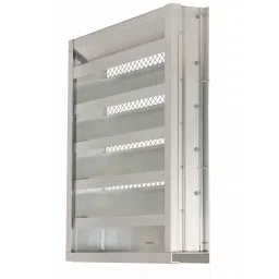 DAYTON Hat Channel, Recess Mount Intake Louver, 5NKJ3 image 2