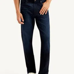 Levi's Men's 513 Slim Straight Fit Navy Jeans-image-56