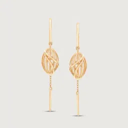 Mia by Tanishq 14k (585) Yellow Gold Earrings for Women image 3