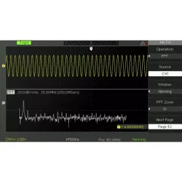 RS PRO RSDS 1052 DL + Bench Oscilloscope 50 MHz 2 Analogue Channels With UKAS Calibration, 1236603 image 2