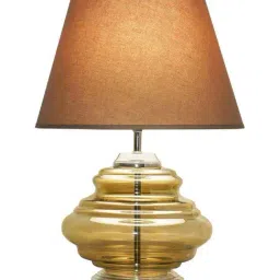Kapoor Lamp Shades Ceyda Smoke & Nickel Finish Table Lamp image 3