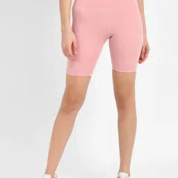 Adidas Pink Fitted Cycling Shorts-image-82