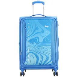 Skybags Blue Medium Soft Cabin Trolley - 47 cm-image-12