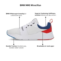 Puma Men's BMW MMS Wired Run White Casual Sneakers image 5