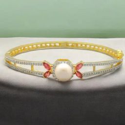 Sri Jagdamba Pearls Fairy Queen White Pearl Charms Bracelets-picture-38